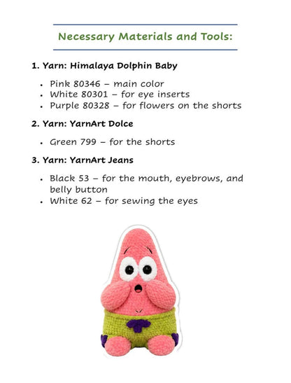 Pink Starfish Crochet Pattern
